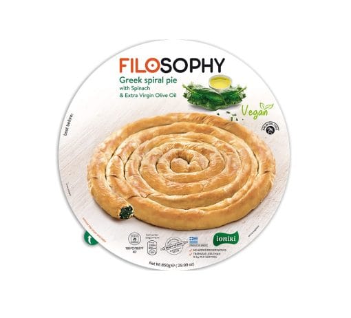 Grčka uvijena pita sa spanaćem i ekstra devičanskim maslinovim uljem 850g – IONIKI