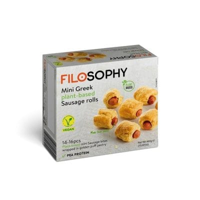 Grčke mini rolnice sa vegan kobasicom 450g