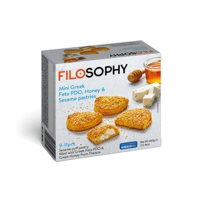 Grčko pecivo sa Feta sirom, medom i susamom 450g – IONIKI